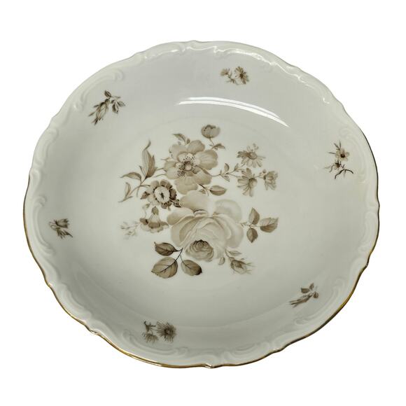 Mitterteich Bavaria Charming Barbara Salad Dessert Floral Design Plate 10153 66 - Picture 1 of 7